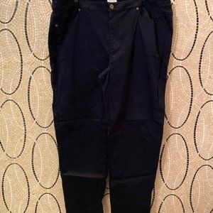 Women's J.JILL Navy Blue Chino Pants-20W